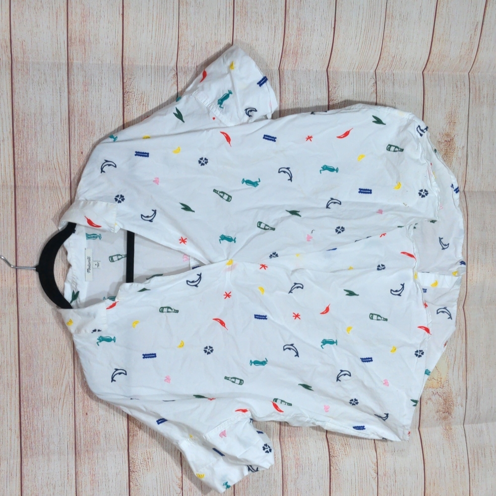 Madewell Courier Button Back Shirt